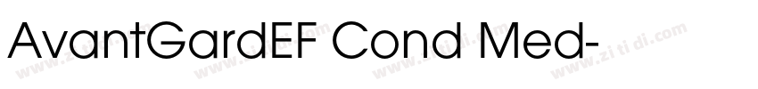 AvantGardEF Cond Med字体转换